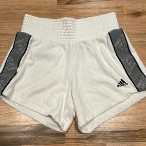 Adidas women high waisted fleece shorts